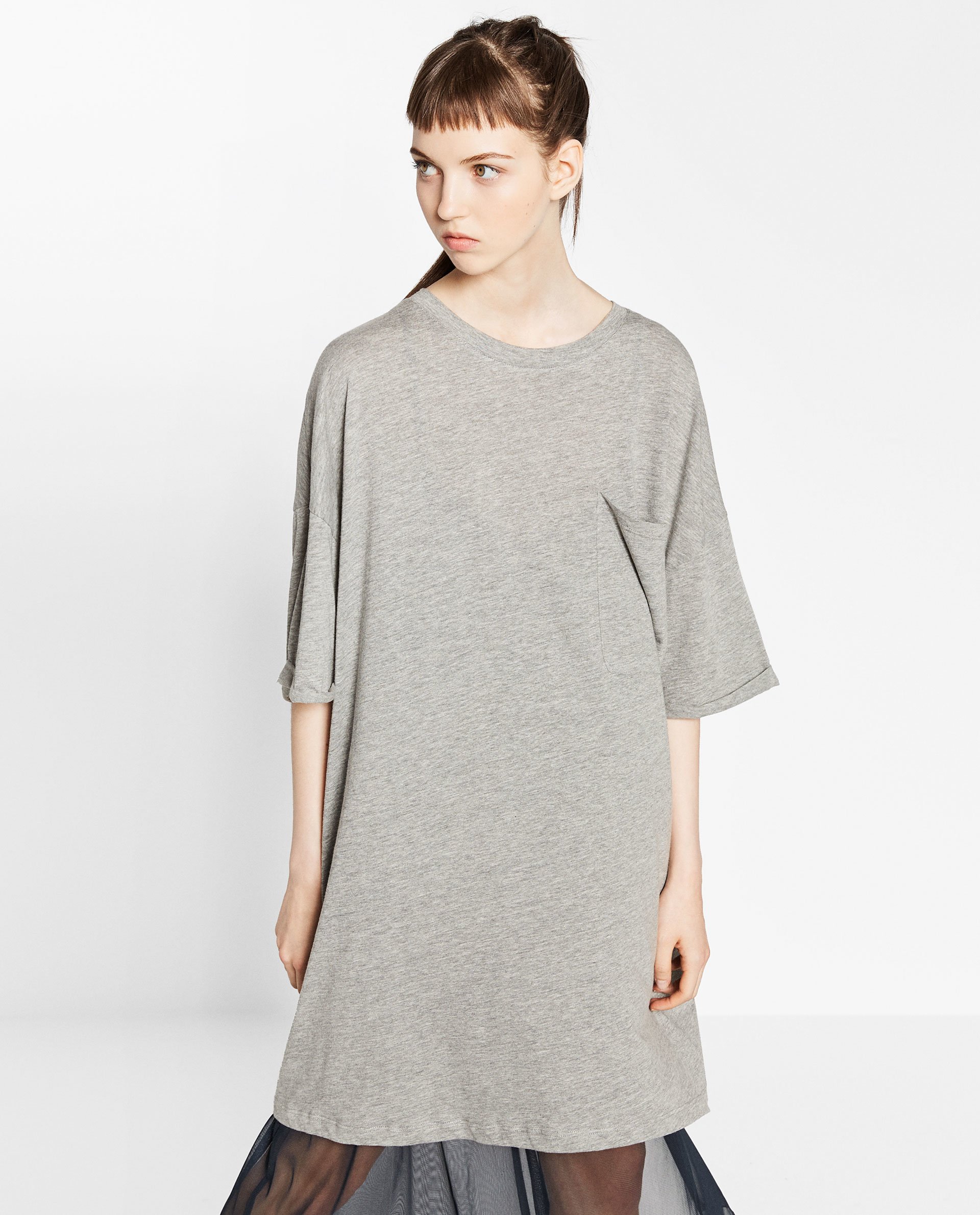 Oversized t shirt dress zara